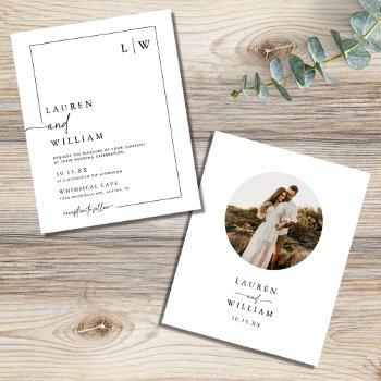 Budget Modern Boho Round Photo  Flyer